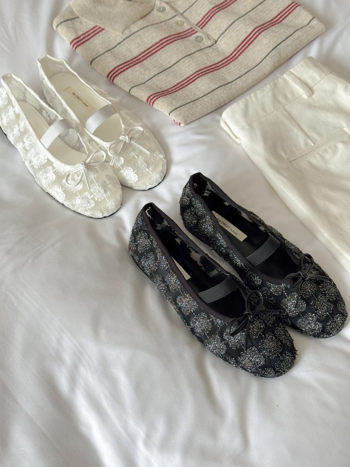 Vade - Korean Women Fashion - #vintagekidsstyle - Mesh Flat Shoes - 2