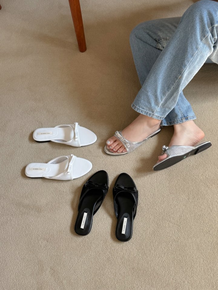 Vade - Korean Women Fashion - #momslook - Stiletto Mesh Open Sandals - 4