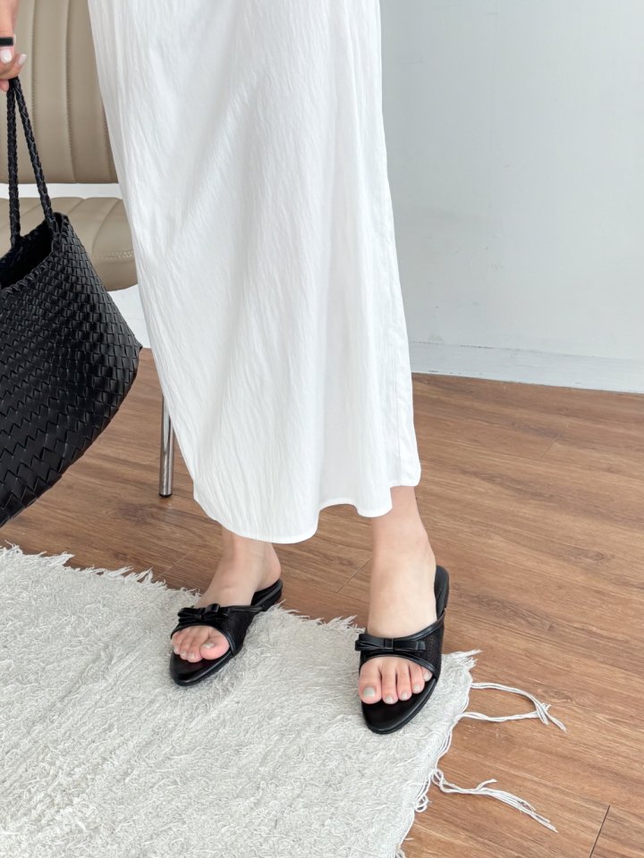 Vade - Korean Women Fashion - #womensfashion - Stiletto Mesh Open Sandals - 6