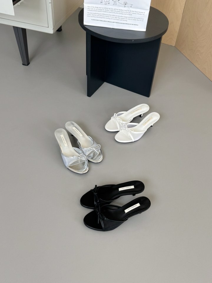 Vade - Korean Women Fashion - #momslook - Mesh Mule Sandals   - 4
