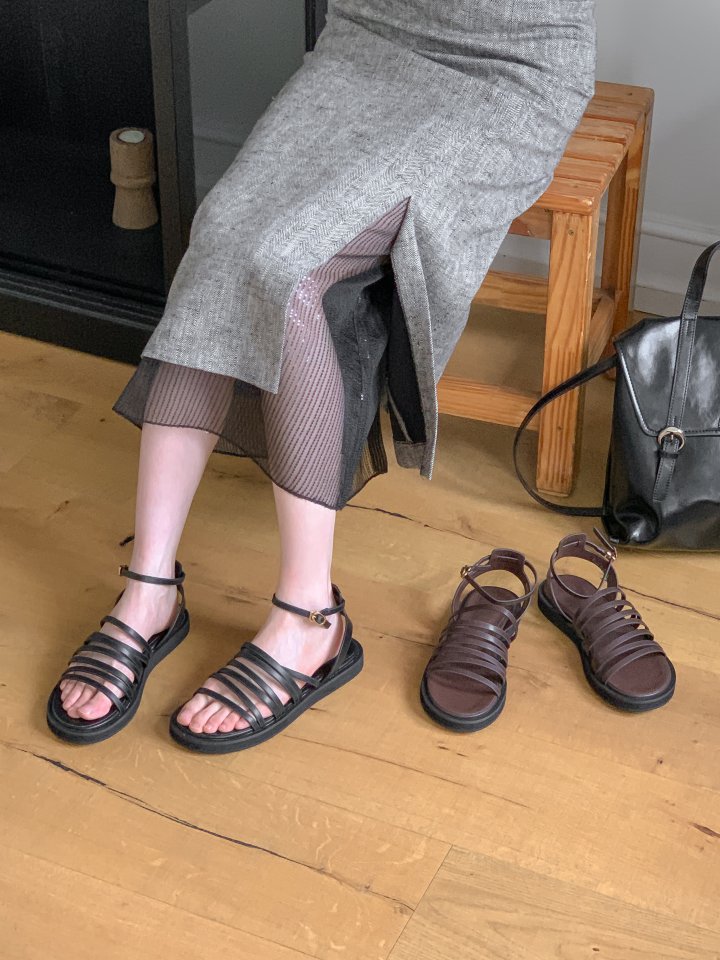 Vade - Korean Women Fashion - #womensfashion - Twisted Round Sandals   - 2