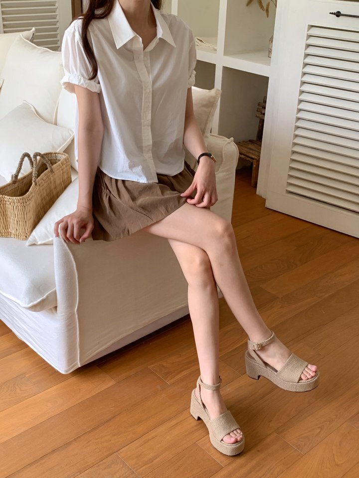 Vade - Korean Women Fashion - #womensfashion - Basic Platform Mary Jane Sandals   - 10