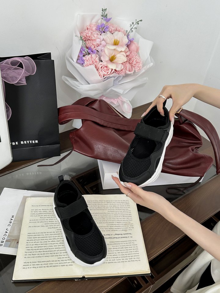 Vade - Korean Women Fashion - #womensfashion - Stretchy Comfortable Mary Jane Sneakers   - 7