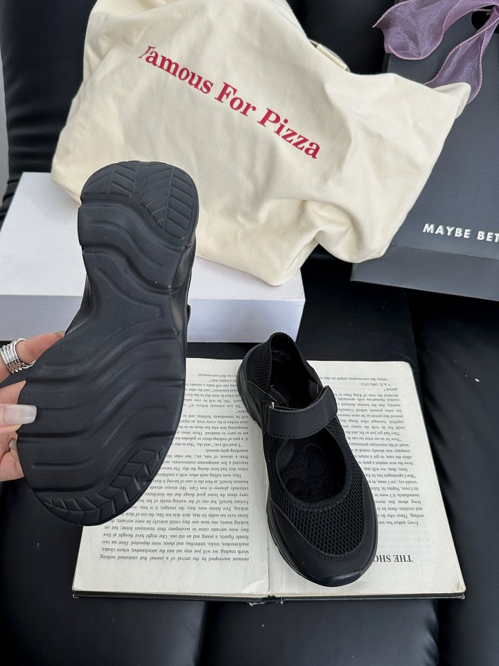 Vade - Korean Women Fashion - #womensfashion - Mesh Knit Stretch Sneakers   - 11