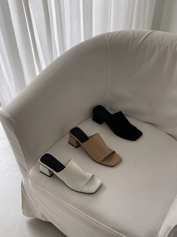 Vade - Korean Women Fashion - #womensfashion - Slim Summer Mule Heeled Sandals   - 3
