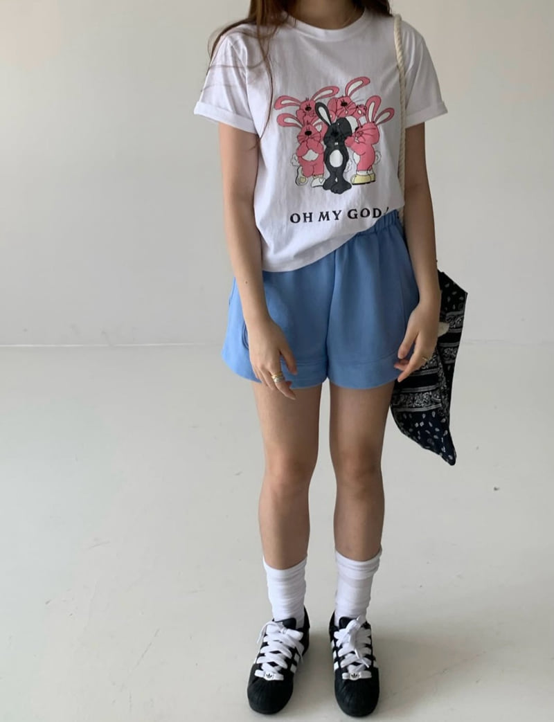 Via - Korean Women Fashion - #momslook - Bunny Tee - 10