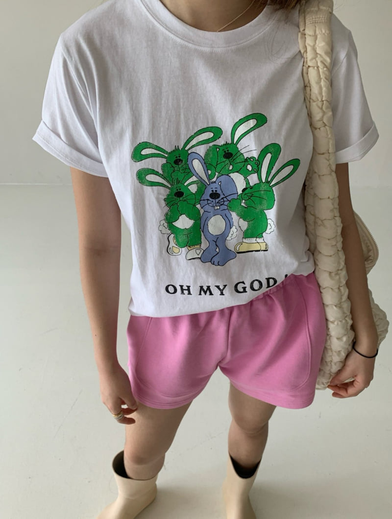 Via - Korean Women Fashion - #momslook - Bunny Tee - 2
