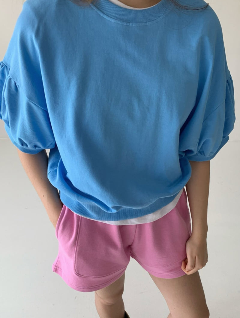Via - Korean Women Fashion - #womensfashion - Puff Sleeve Sweatshirt - 7