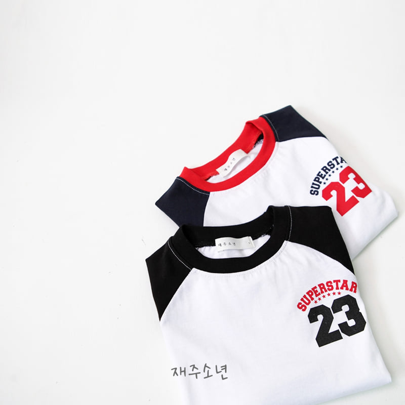 Witty Boy - Korean Children Fashion - #childofig - Block Raglan Tee - 11