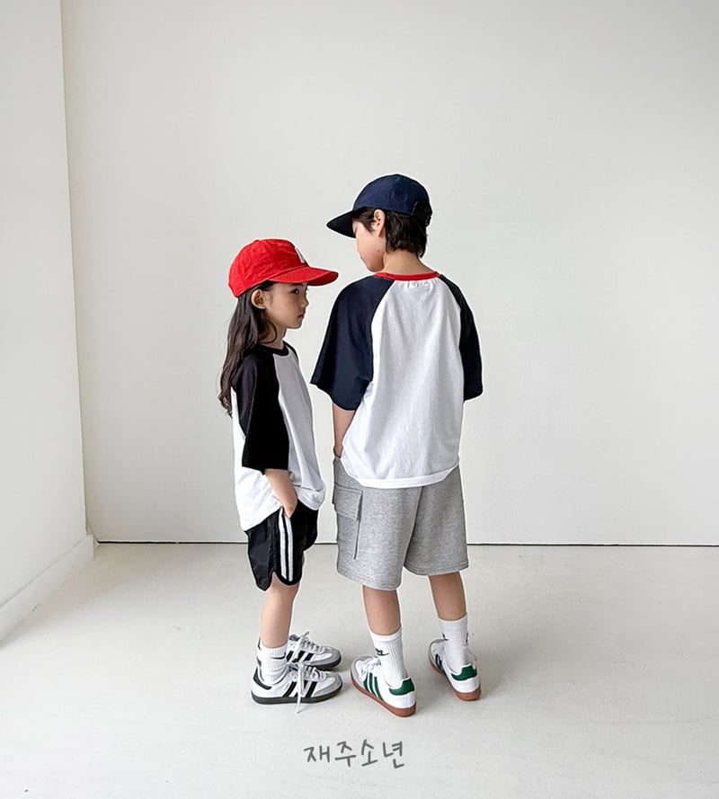 Witty Boy - Korean Children Fashion - #childofig - Block Raglan Tee - 12