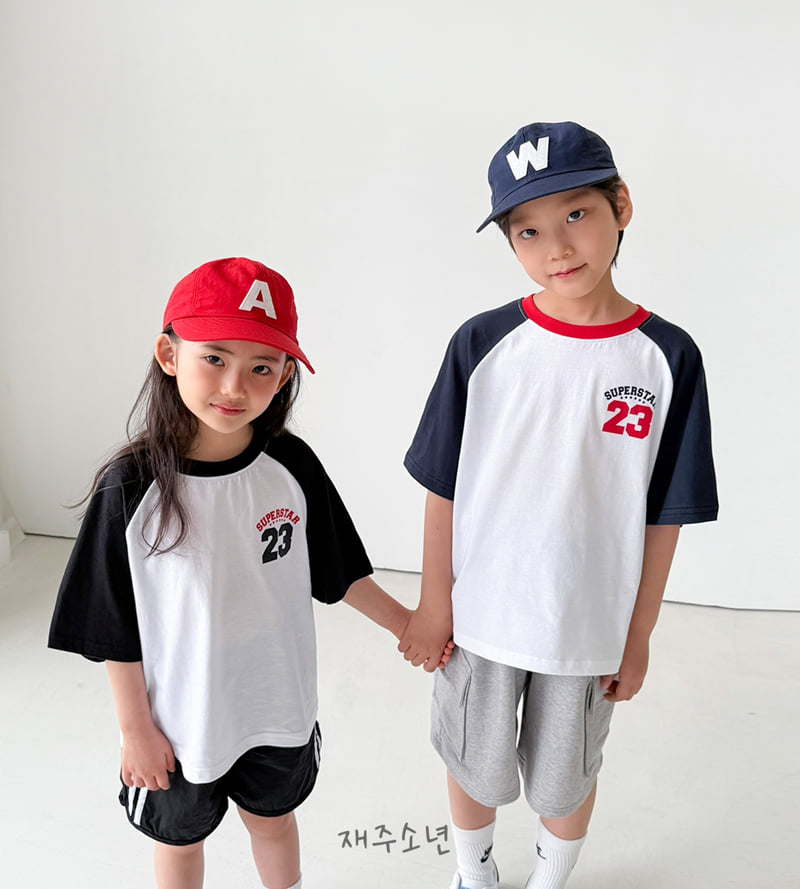 Witty Boy - Korean Children Fashion - #discoveringself - Block Raglan Tee