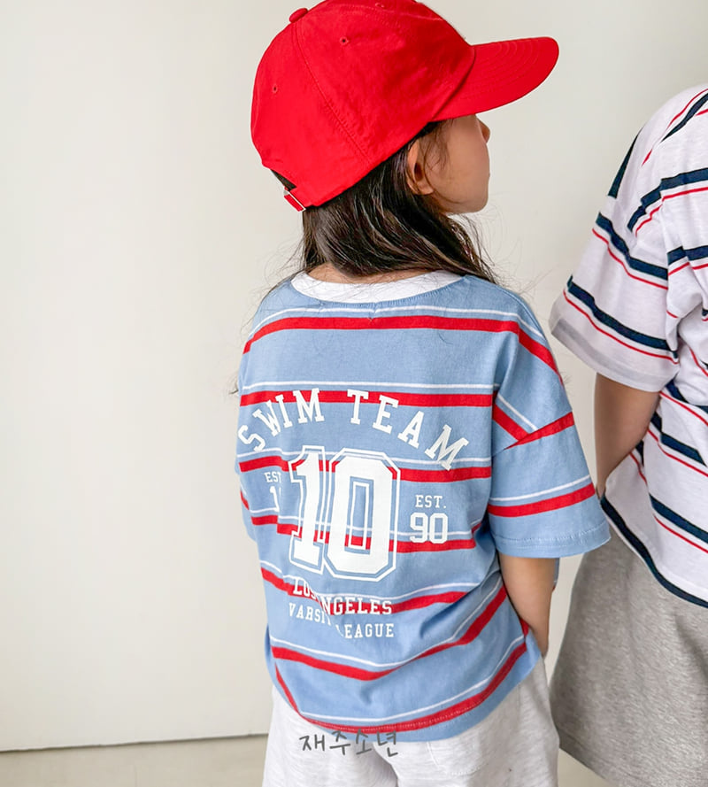 Witty Boy - Korean Children Fashion - #magicofchildhood - Swim Team Tee - 6