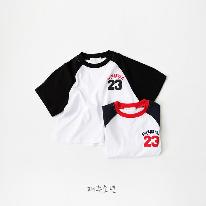 Witty Boy - Korean Children Fashion - #minifashionista - Block Raglan Tee - 9