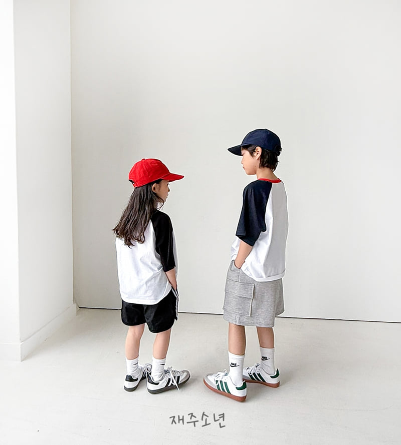 Witty Boy - Korean Children Fashion - #prettylittlegirls - Block Raglan Tee - 10