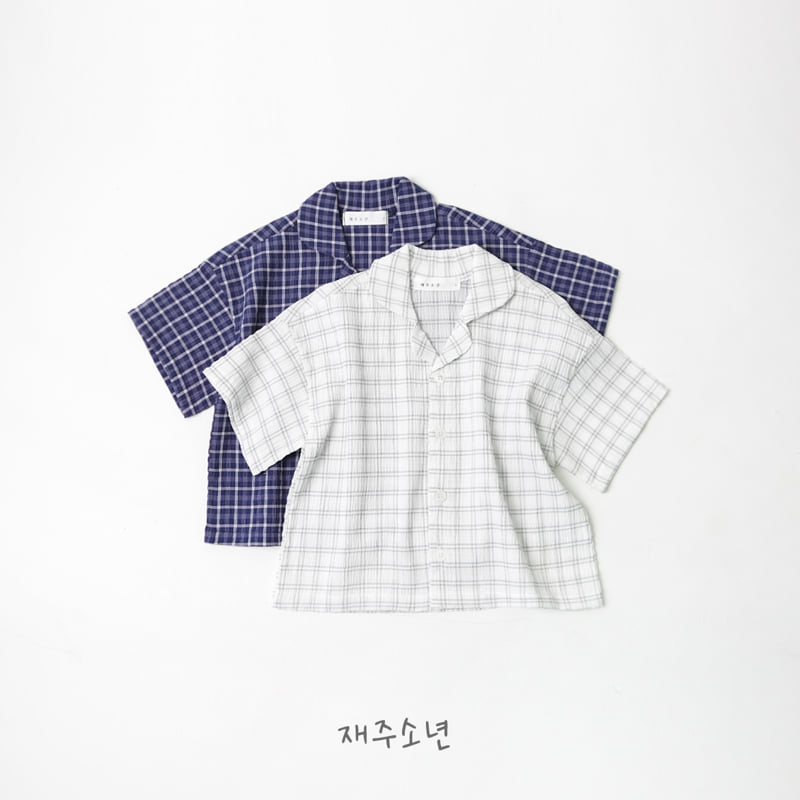 Witty Boy - Korean Children Fashion - #stylishchildhood - Resort Check Shirt - 8