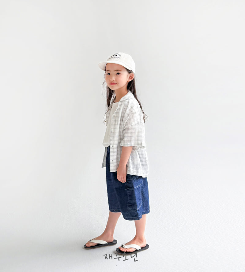 Witty Boy - Korean Children Fashion - #todddlerfashion - Resort Check Shirt - 6