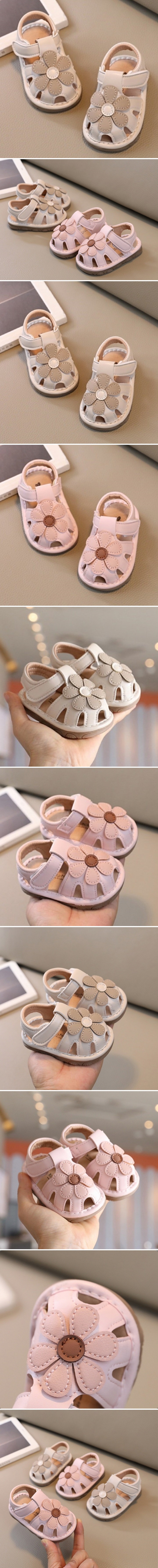 Woori Doori - Korean Children Fashion - #kidsshorts - Flower Sound Sandals