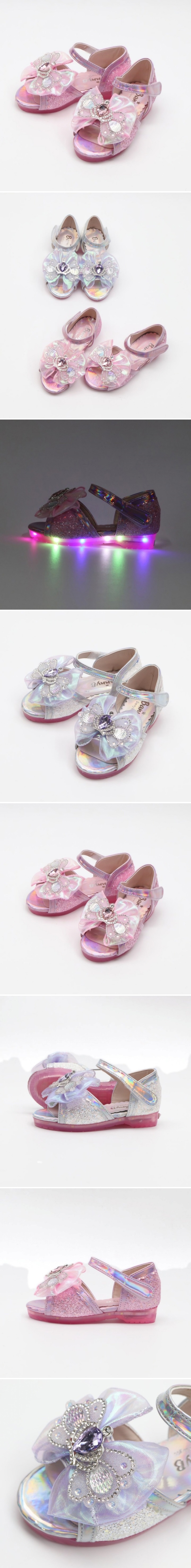 Woori Doori - Korean Children Fashion - #kidzfashiontrend - Mary M Butterfly Crown LED Sandals