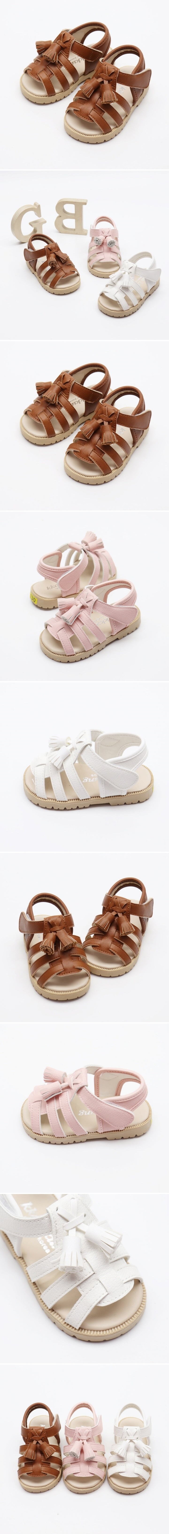 Woori Doori - Korean Children Fashion - #todddlerfashion - Peekaboo Bell Sandals