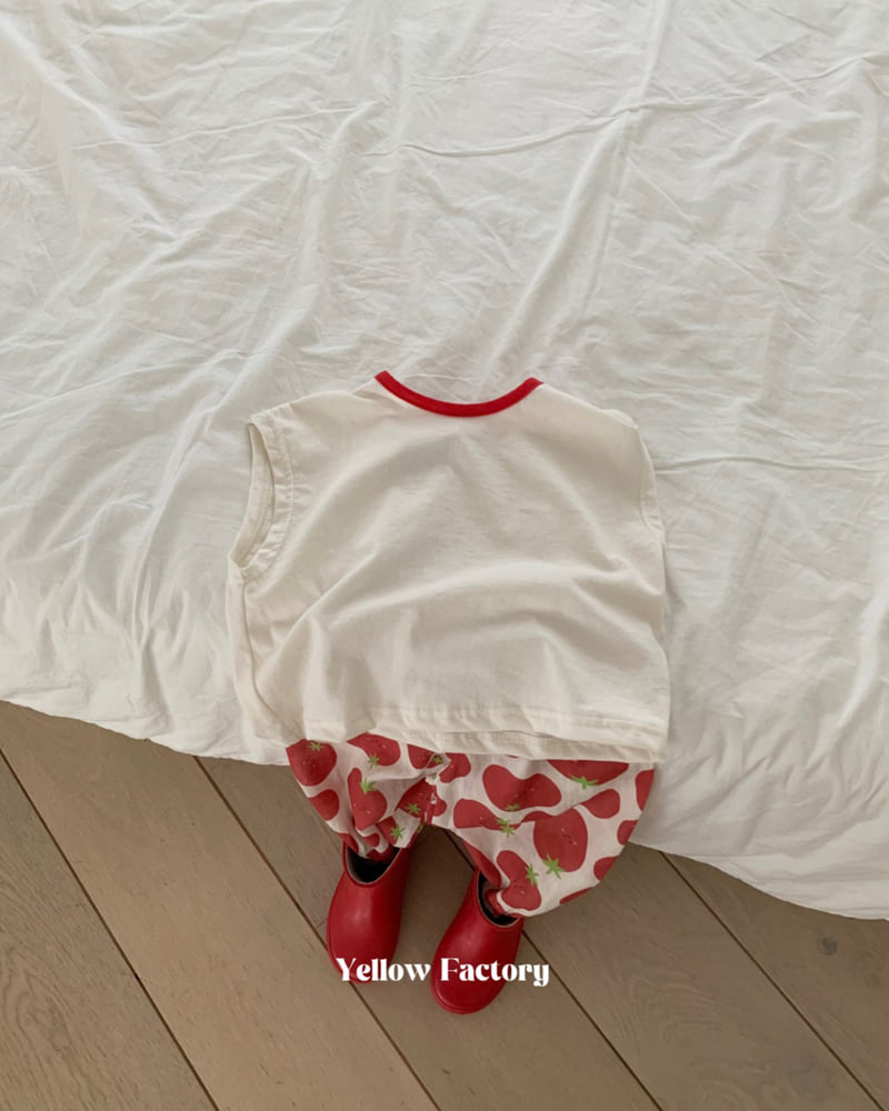 Yellow Factory - Korean Children Fashion - #fashionkids - Tomato Tank Tee - 10