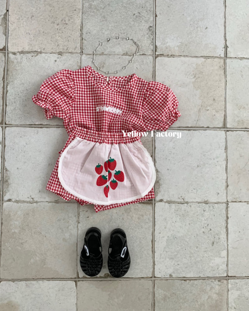 Yellow Factory - Korean Children Fashion - #fashionkids - Strawberry Shorts - 9