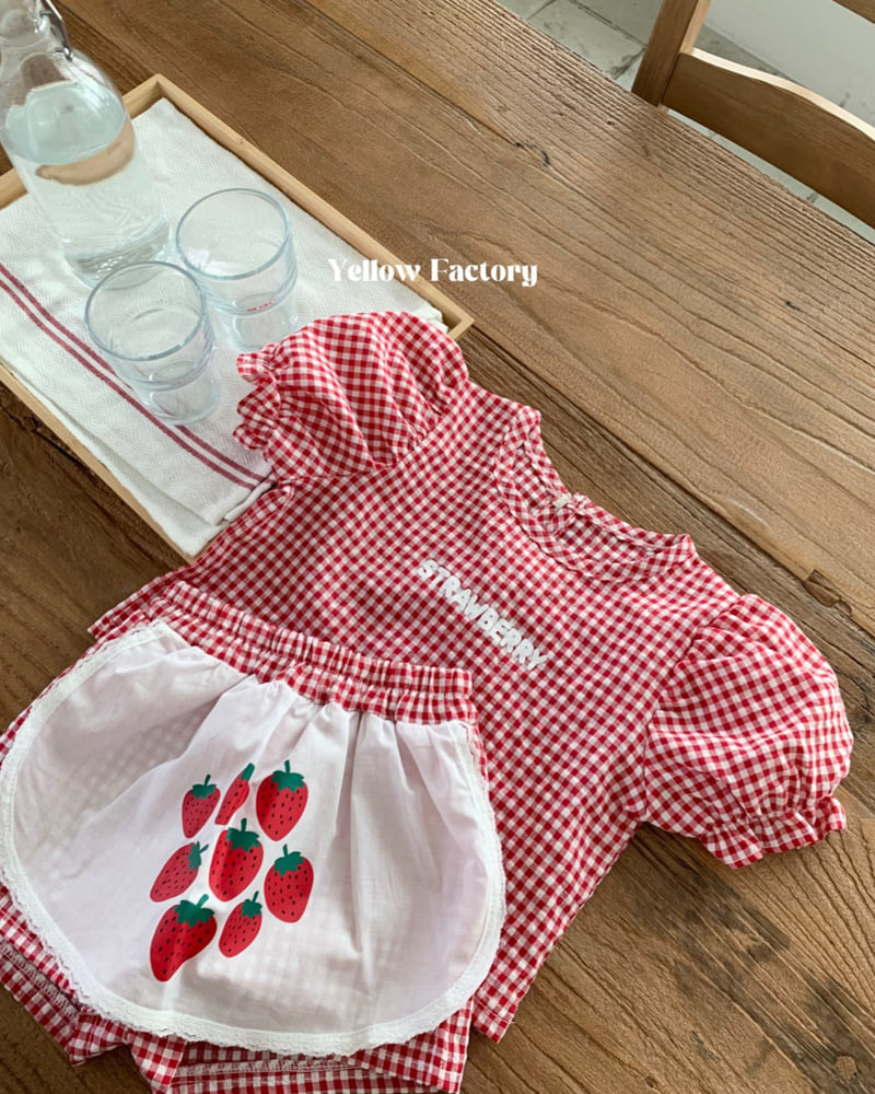 Yellow Factory - Korean Children Fashion - #kidsshorts - Strawberry Blouse - 8