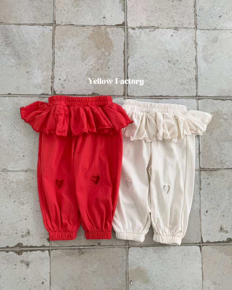 Yellow Factory - Korean Children Fashion - #littlefashionista - Heart Punching Pants