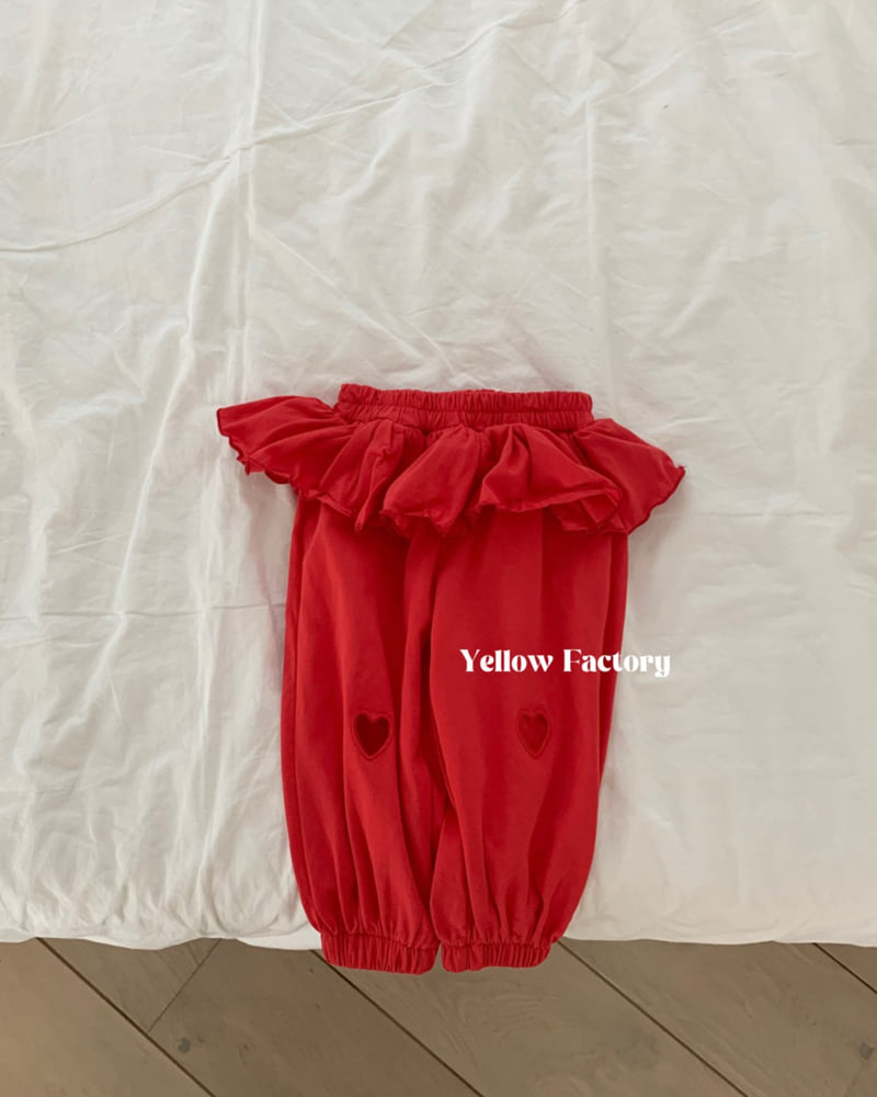 Yellow Factory - Korean Children Fashion - #minifashionista - Heart Punching Pants - 3