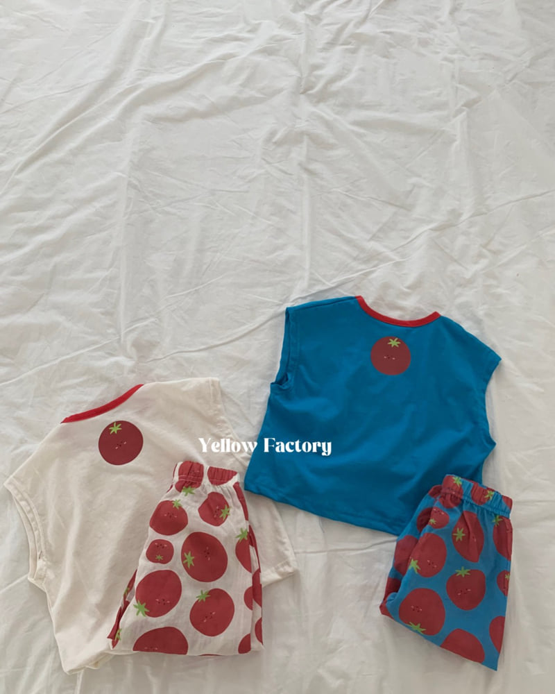 Yellow Factory - Korean Children Fashion - #stylishchildhood - Tomato Tank Tee - 5