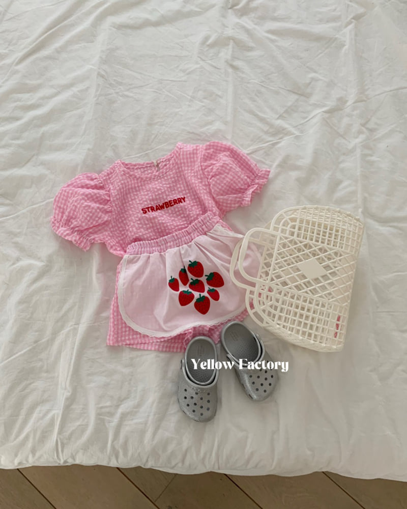 Yellow Factory - Korean Children Fashion - #toddlerclothing - Strawberry Shorts - 4