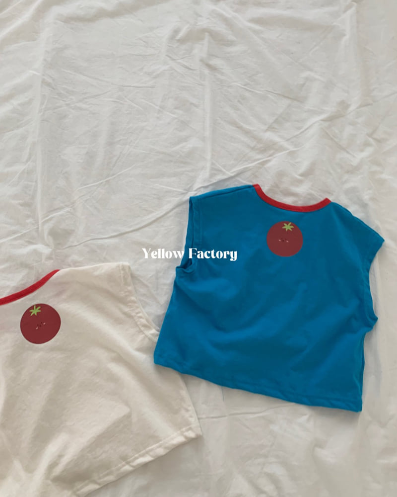 Yellow Factory - Korean Children Fashion - #todddlerfashion - Tomato Tank Tee - 3