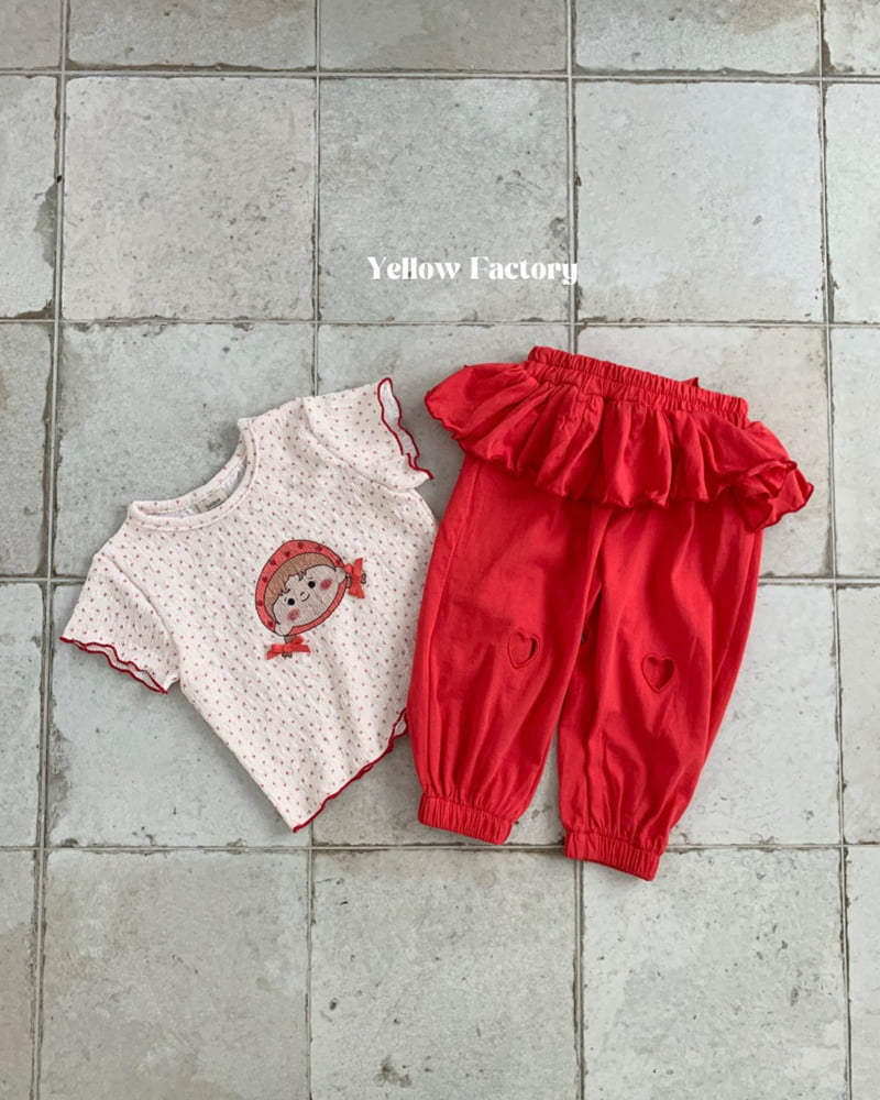 Yellow Factory - Korean Children Fashion - #toddlerclothing - Heart Punching Pants - 6