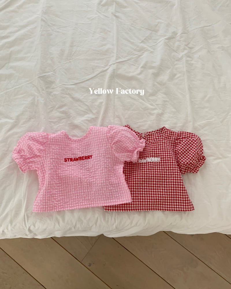 Yellow Factory - Korean Children Fashion - #toddlerclothing - Strawberry Blouse