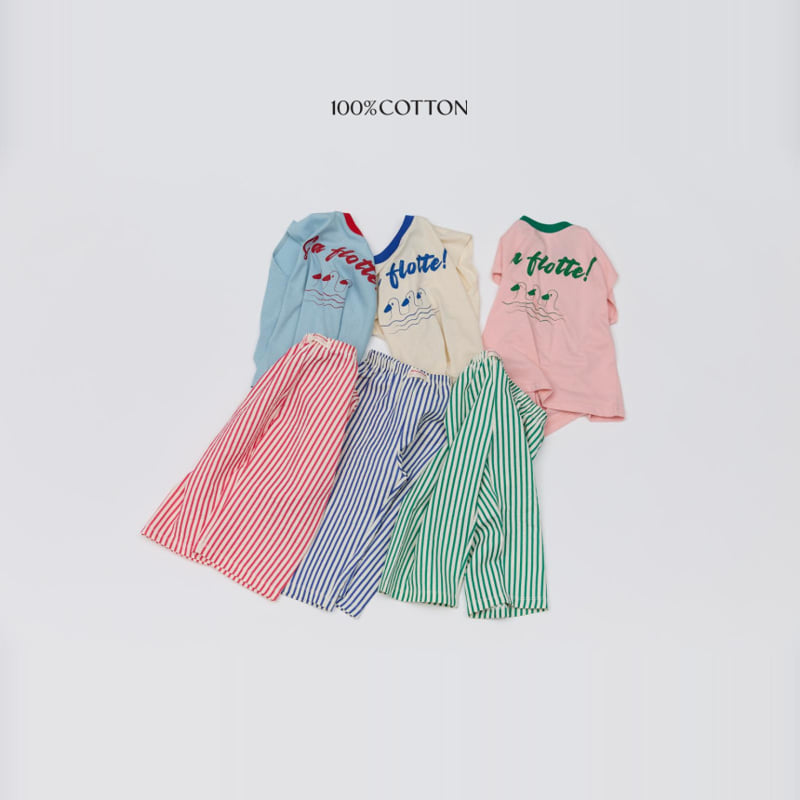 100 Cotton - Korean Children Fashion - #Kfashion4kids - Marine Duck Set - 11