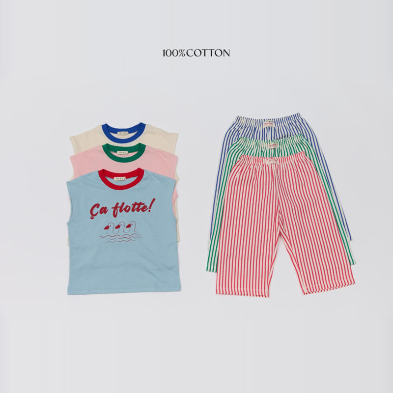 100 Cotton - Korean Children Fashion - #kidsshorts - Marine Duck Set - 8