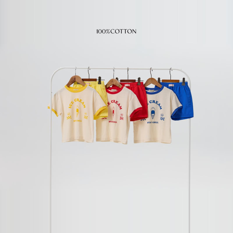 100 Cotton - Korean Children Fashion - #stylishchildhood - Gelato Set - 3