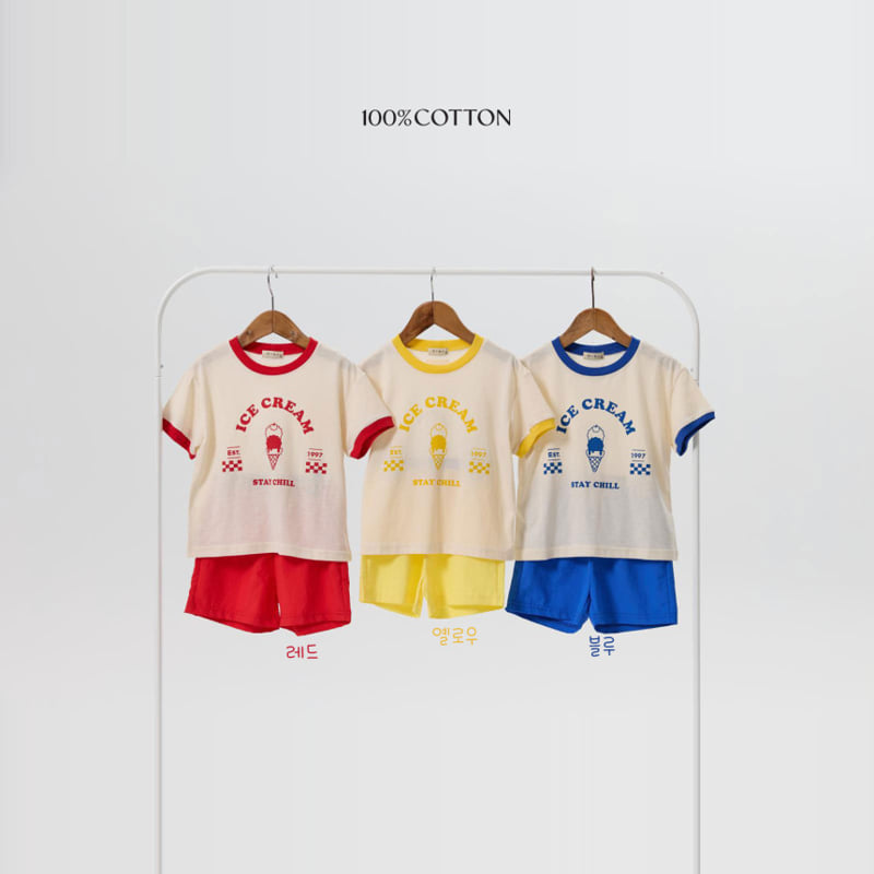 100 Cotton - Korean Children Fashion - #todddlerfashion - Gelato Set