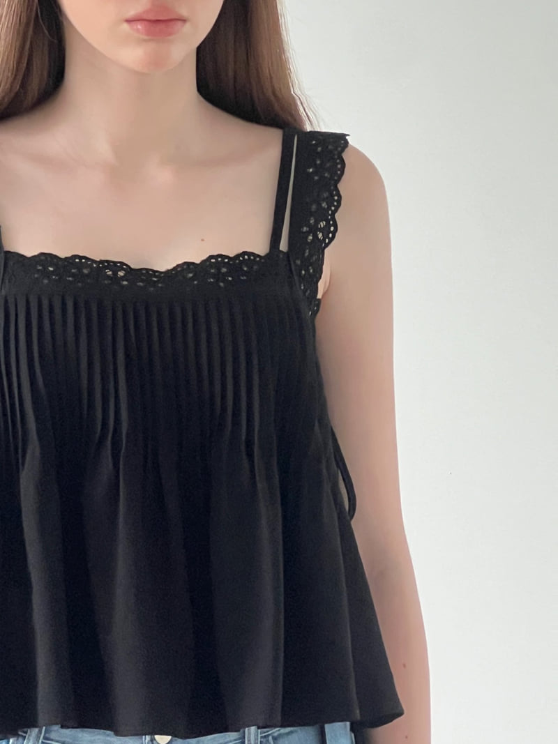 140 Avenue - Korean Women Fashion - #womensfashion - Pintuck Embroidered Top - 4
