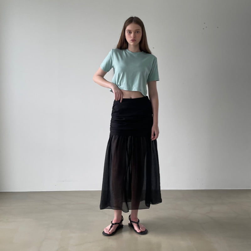140 Avenue - Korean Women Fashion - #thelittlethings - Combination Sheer Skirt - 3
