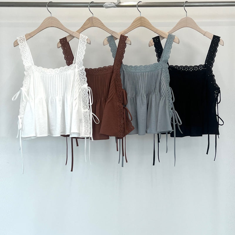 140 Avenue - Korean Women Fashion - #thelittlethings - Pintuck Embroidered Top