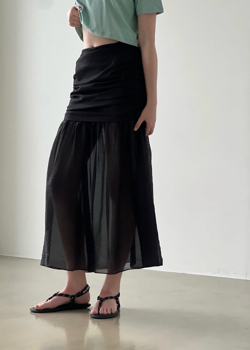 140 Avenue - Korean Women Fashion - #womensfashion - Combination Sheer Skirt - 5