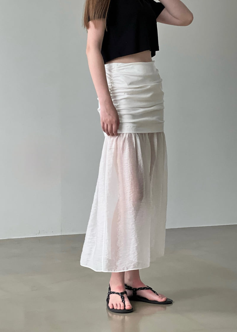 140 Avenue - Korean Women Fashion - #womensfashion - Combination Sheer Skirt - 9