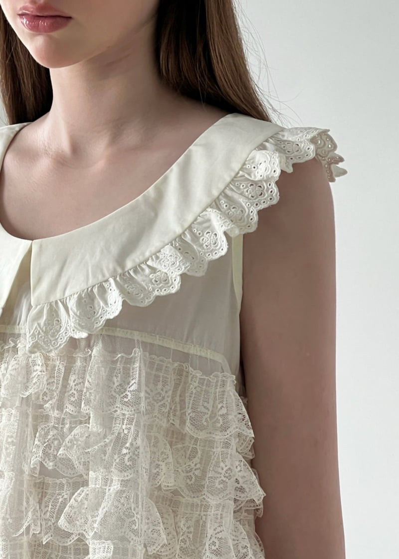 140 Avenue - Korean Women Fashion - #womensfashion - Honey Lace Tiered One-piece - 10