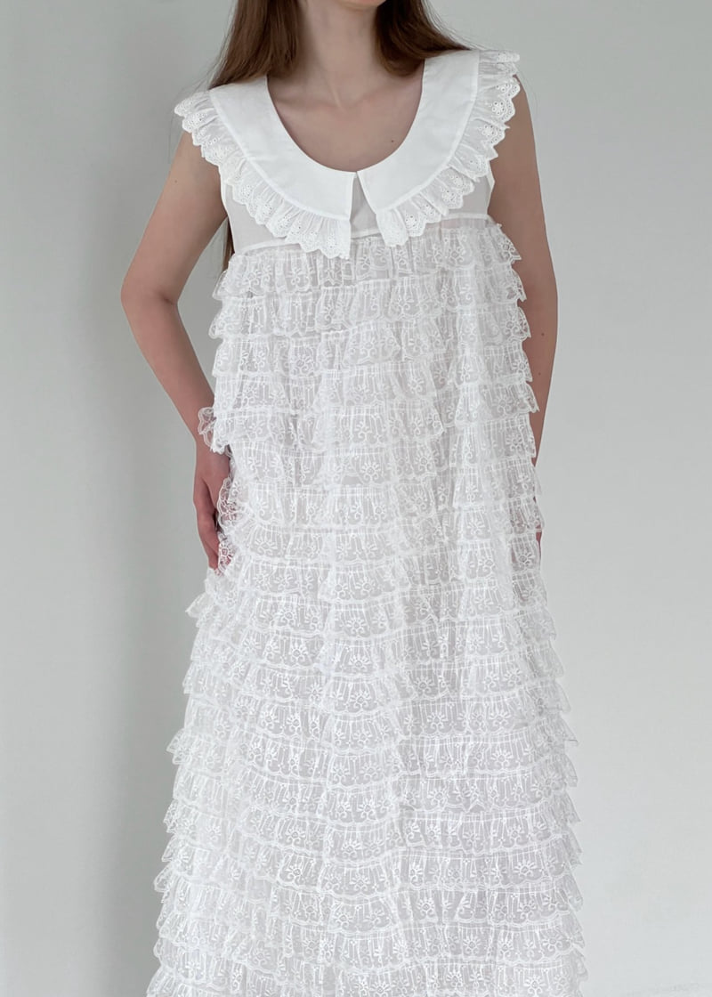 140 Avenue - Korean Women Fashion - #womensfashion - Honey Lace Tiered One-piece - 12