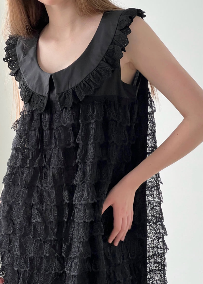 140 Avenue - Korean Women Fashion - #womensfashion - Honey Lace Tiered One-piece - 6