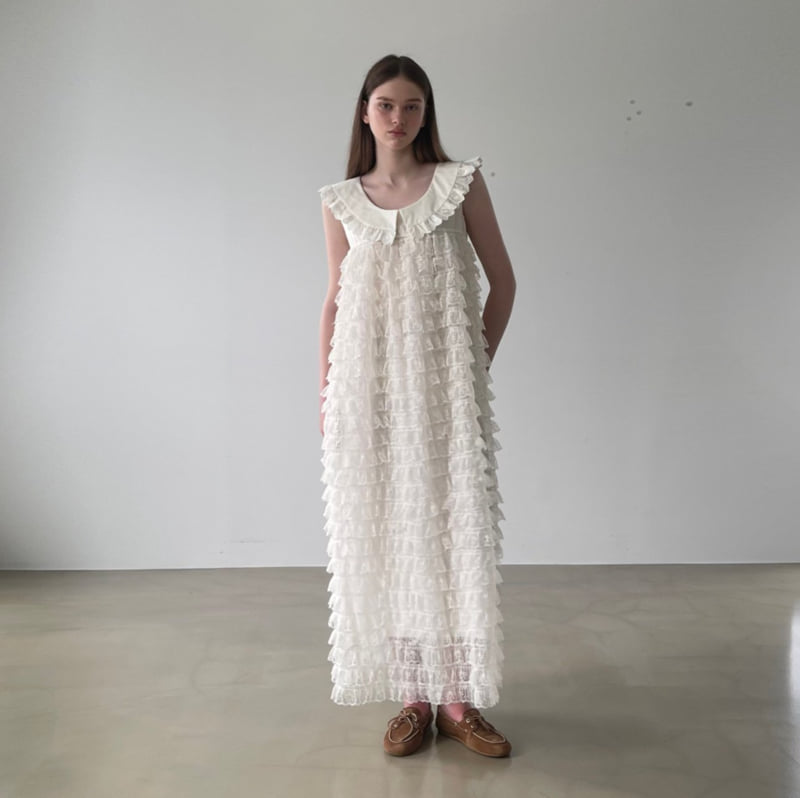 140 Avenue - Korean Women Fashion - #womensfashion - Honey Lace Tiered One-piece - 8