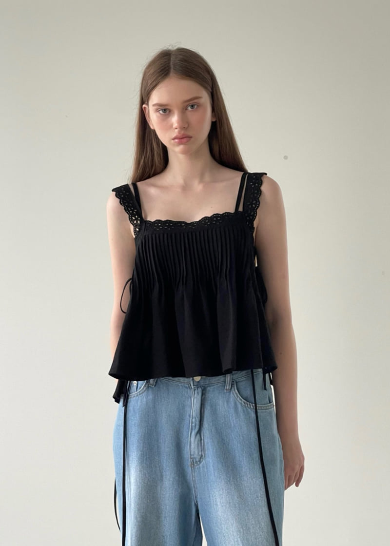 140 Avenue - Korean Women Fashion - #womensfashion - Pintuck Embroidered Top - 5