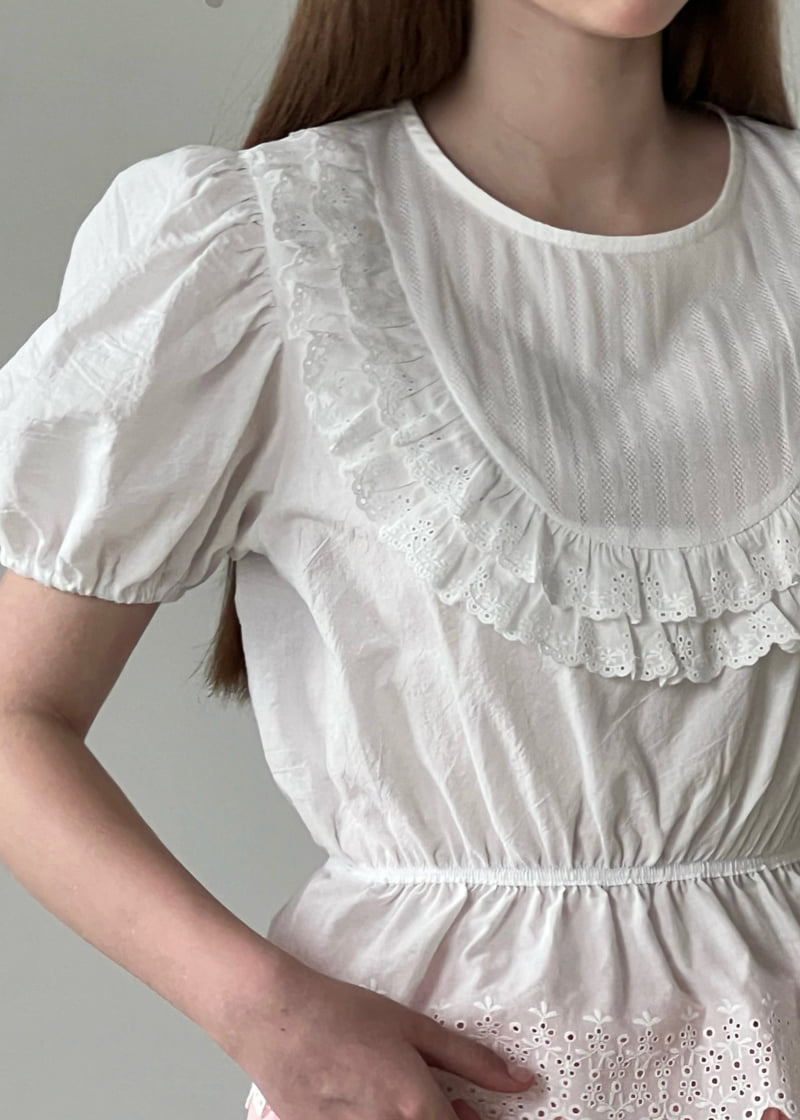 140 Avenue - Korean Women Fashion - #womensfashion - Short Lace Blouse - 9