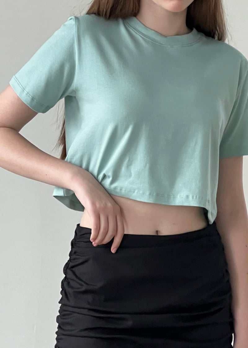 140 Avenue - Korean Women Fashion - #womensfashion - Honey Crop Tee - 10