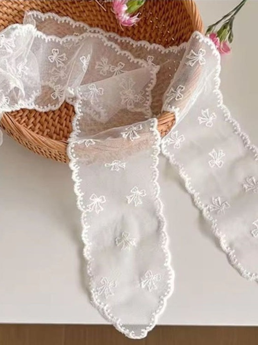 Lace Ribbon Scarf Lace Ribbon Scarf